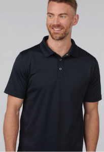 Unisex Snap Front Mesh Polo - Steel Grey