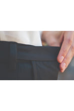 Load image into Gallery viewer, Ladies' Microfiber Flat Front Dress Pant - Navy