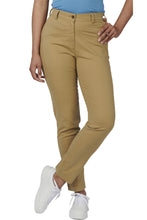 Load image into Gallery viewer, Ladies&#39; Tan Performance Stretch Pant