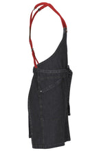 Load image into Gallery viewer, Berkeley Indigo Blue Denim Short Bib Snap Apron