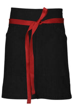 Load image into Gallery viewer, Berkeley Jet Black Denim Half Bistro Snap Apron