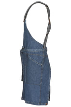 Load image into Gallery viewer, Berkeley Medium Blue Denim Short Bib Snap Apron