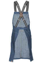 Load image into Gallery viewer, Berkeley Medium Blue Denim Short Bib Snap Apron