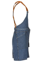 Load image into Gallery viewer, Berkeley Medium Blue Denim Short Bib Snap Apron