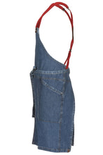 Load image into Gallery viewer, Berkeley Medium Blue Denim Short Bib Snap Apron