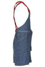 Load image into Gallery viewer, Berkeley Medium Blue Denim Short Bib Snap Apron