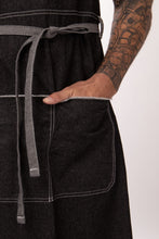 Load image into Gallery viewer, Bronx Black Denim Bib Apron