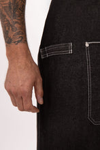 Load image into Gallery viewer, Bronx Black Denim Bib Apron