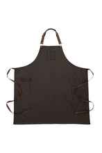 Load image into Gallery viewer, Boulder Black & Brown Chefs Bib Apron