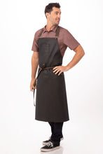 Load image into Gallery viewer, Boulder Black & Brown Chefs Bib Apron