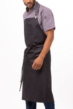 Load image into Gallery viewer, Boulder Black & Purple Chefs Bib Apron