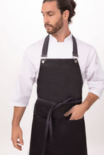 Load image into Gallery viewer, Boulder Black & Purple Bib Apron