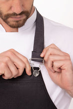 Load image into Gallery viewer, Boulder Black & Purple Bib Apron