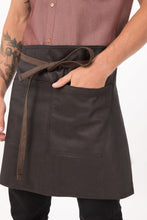 Load image into Gallery viewer, Boulder Black & Brown Half Bistro Apron