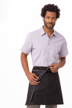 Load image into Gallery viewer, Boulder Black & Purple Half Bistro Apron