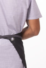 Load image into Gallery viewer, Boulder Black & Purple Half Bistro Apron