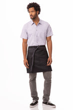 Load image into Gallery viewer, Boulder Black & Purple Half Bistro Apron