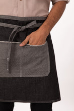 Load image into Gallery viewer, Bronx Black Denim Half Bistro Apron