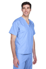 Load image into Gallery viewer, Ceil Blue Harriton Adult Restore 4.9 oz. Scrub Top