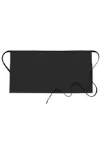 Load image into Gallery viewer, Black Deluxe Waist Apron (3 Pockets)
