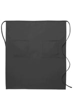 Load image into Gallery viewer, Charcoal Full Bistro Apron (2 Pockets)