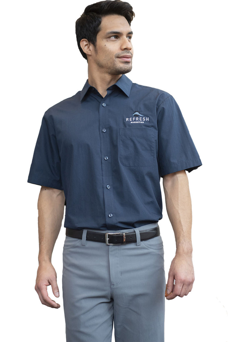 Men's Essential Broadcloth Shirt Navy