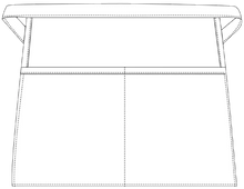 Load image into Gallery viewer, Squared Waist Apron (2 Pockets)