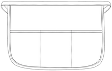 Load image into Gallery viewer, Charcoal Rounded Waist Apron (3 Pockets)