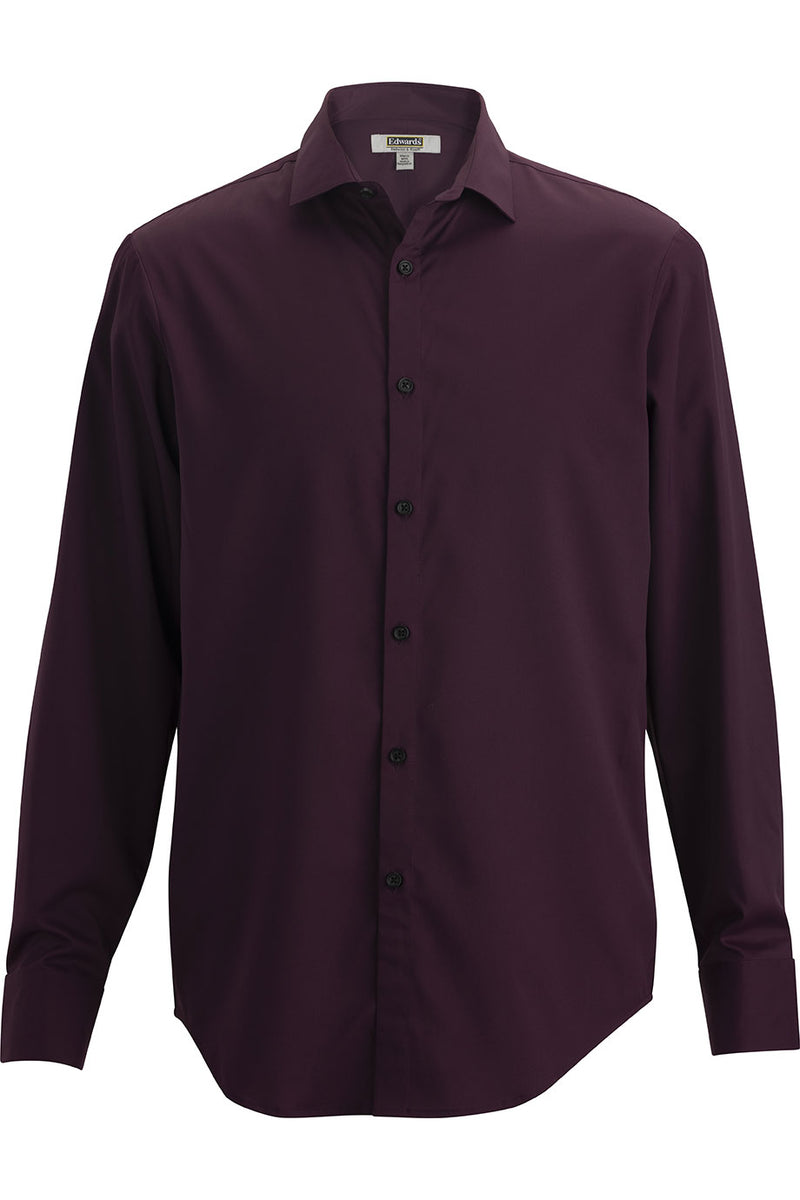 Edwards 1996 Mens Ultra Stretch Sustainable Dress Shirt - Eggplant - 6XL