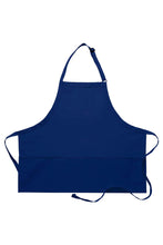 Load image into Gallery viewer, Cobalt Deluxe Bib Adjustable Apron (3 Pockets)