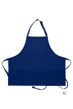 Load image into Gallery viewer, Cobalt Deluxe XL Bib Adjustable Apron (3 Pockets)
