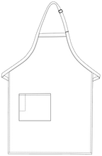 Load image into Gallery viewer, Charcoal Deluxe Butcher Adjustable Apron (1 Pocket)