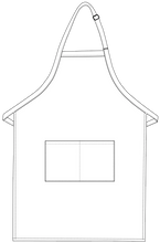 Load image into Gallery viewer, Charcoal Deluxe XL Butcher Adjustable Apron (2 Pockets)