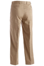 Load image into Gallery viewer, Edwards Men's Tan Microfiber Flat Front Dress Pant