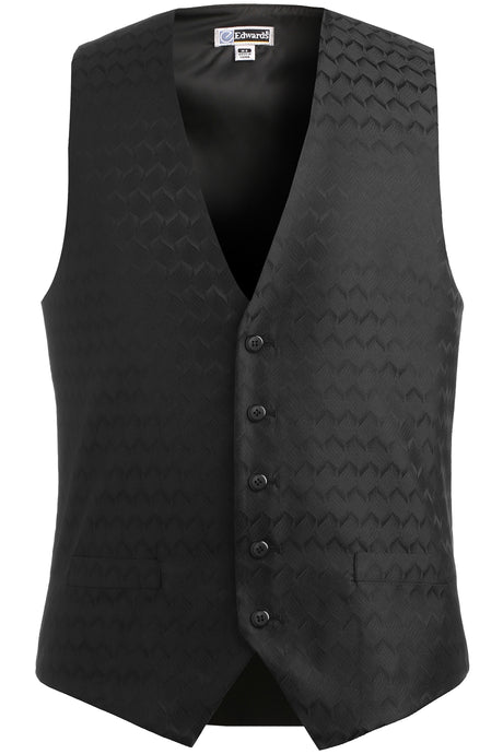 Edwards S Men's Black Swirl Brocade Vest