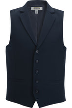 Load image into Gallery viewer, Edwards S Men&#39;s Dress Lapel Vest - Dark Navy