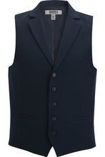 Load image into Gallery viewer, Edwards S Men's Dress Lapel Vest - Dark Navy