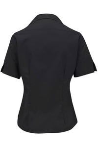 Edwards Ladies' Short Sleeve Poplin - Black