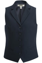 Load image into Gallery viewer, Edwards XS Ladies&#39; Dress Lapel Vest - Dark Navy