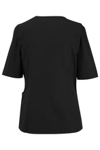 Load image into Gallery viewer, Edwards Black Housekeeping Zip Tunic