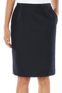 Edwards Ladies' Polyester Skirt (2 Pockets) - Black