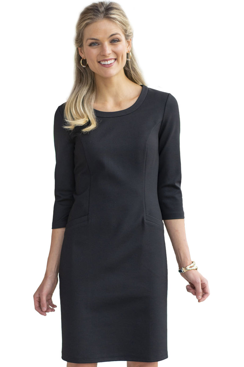 Redwood & Ross Collection Ladies' Ponte Sheath Dress - Black 0 Redwood & Ross Collection Ladies' Ponte Sheath Dress - Black 0