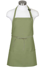 Load image into Gallery viewer, Fame Sage Bib Adjustable Apron (3 Pockets)