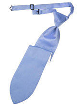 Load image into Gallery viewer, Cardi Pre-Tied Cornflower Herringbone Necktie