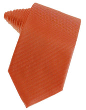 Load image into Gallery viewer, Cardi Self Tie Persimmon Herringbone Necktie