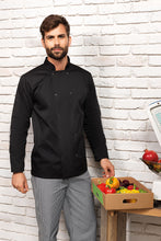 Load image into Gallery viewer, Artisan Collection by Reprime Chef's Long Sleeve Stud Coat