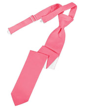 Load image into Gallery viewer, Cardi Pre-Tied Bubblegum Luxury Satin Skinny Necktie
