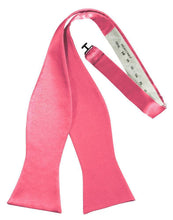 Load image into Gallery viewer, Cardi Self Tie Bubblegum Luxury Satin Bow Tie