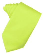 Load image into Gallery viewer, Cardi Lime Luxury Satin Necktie