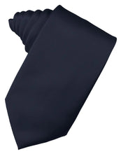 Load image into Gallery viewer, Cardi Midnight Blue Luxury Satin Necktie